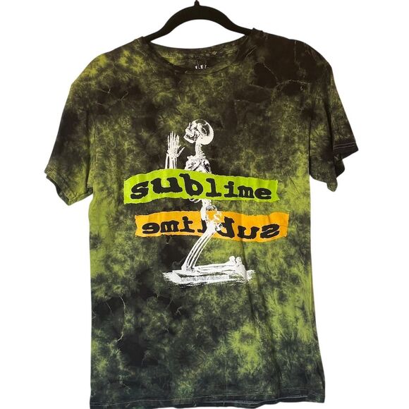 Sublime Praying Skeleton Tie-Dye T-Shirt Unisex Size S Multicolor - Picture 1 of 7